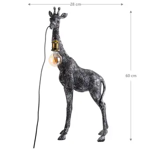 Animal Lamp New Decoration Lampara Living Room Lamp Table Hotel Lighting Lamp Creative Gold Animal Giraffe Standing Lamp