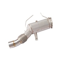 Downpipe Knalpot Stainless Steel High Flow Tebal 1.5mm dengan Catalytic Converter untuk M340 Generasi ke-3 B58 3.0T OPF