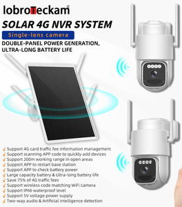 Kit de sécurité solaire sans fil 4G 2K avec hub intelligent <span class=keywords><strong>4</strong></span> canaux et <span class=keywords><strong>4</strong></span> caméras solaires, compatible carte SIM pour fermes et sites isolés - Product Image 5