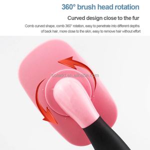 Factory Wholesale Stainless Steel & PP Material Self-Cleaning Slicker <b>Brush</b> Sustainable Cat <b>Dog</b> Pet Hair Grooming <b>Shedding</b> Tool - Product Image 4