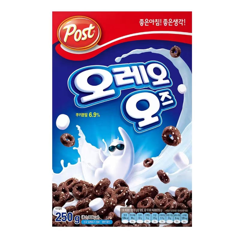 250g post Korean Marshmallow Donut Cereal Instant Cereal