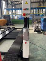 Lève-voiture hydraulique robuste à 4 poteaux double largeur, capacité 4000 kg, plateforme double, empileur de voitures DFPP, stockage pour 4 voitures en garage