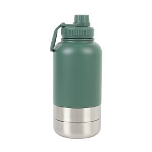 Mangeoire portable 3 en 1 de 32oz en acier inoxydable pour animaux de compagnie avec logo personnalisé Bouteille d'eau isolée pour chien dans un bol de voyage en plein air - Product Image 4