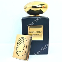 Étiquettes autocollantes personnalisables de luxe en or pour flacons de parfum, étanches, plaques nominatives en aluminium, acceptent les logos personnalisés