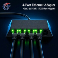Nuevo Adaptador Ethernet Gigabit de 4 Puertos Starlink Gen3/Mini, Expansor de Red RJ45 de 1000 Mbps, Plug and Play, Hub de Internet Satelital