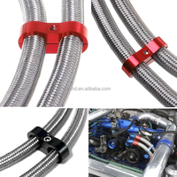 Kit de 3 séparateurs de fils de bougies d'allumage universels en aluminium pour moteur de voiture, avec pinces organisatrices pour câbles de 8 mm, 9 mm et 10 mm