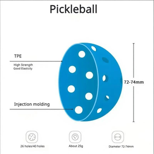 Palline da Pickleball in TPE Elastico Bestseller, 26-40 Fori, per Interni ed Esterni, Morbide al Tatto, Prezzo di Fabbrica, Logo Personalizzato, MOQ Basso - Product Image 4