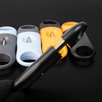 Offre Spéciale pas cher Portable Double tranchant en acier inoxydable Sharp Logo personnalisé tout en acier inoxydable Cigar V Cutter accessoires pour fumer outil