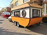 Remorque alimentaire mobile en forme de bateau, populaire auprès des fabricants d'équipement d'origine (OEM), personnalisation possible, chariot de nourriture et de café en plein air à vendre