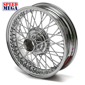 ล้อโครเมียมแบบคลาสสิกสไตล์อังกฤษ ขนาด 15x4 นิ้ว 48 ก้าน ดุม 42 มม. สำหรับ Austin Healey MG Triumph TR TVR - Product Image 2