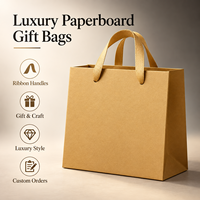 Sacs cadeaux en carton de luxe personnalisés avec poignées en ruban pour emballages cadeaux haut de gamme, commandes en gros avec logo personnalisé