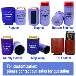 Porta Latas Personalizado con Logotipo, Funda de Neopreno Blanca para Latas de Cerveza, Porta Botellas para Bodas, Porta Latas Personalizable - Product Image 3