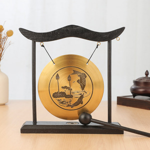 Campanas de Viento Decorativas, Gong de Latón Fundido, Artesanía para Decoración del Hogar, Gong de Metal Fundido - Product Image 4