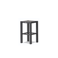 Ensemble de table et chaises de bar d'extérieur en aluminium moderne, accessoires de tabourets, mobilier de jardin, de resort et d'hôtel