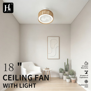 Plafonnier en bois LED blanc chaud 3500K, style rustique, montage en surface, télécommande, 220V, grande taille pour salon - Product Image 4