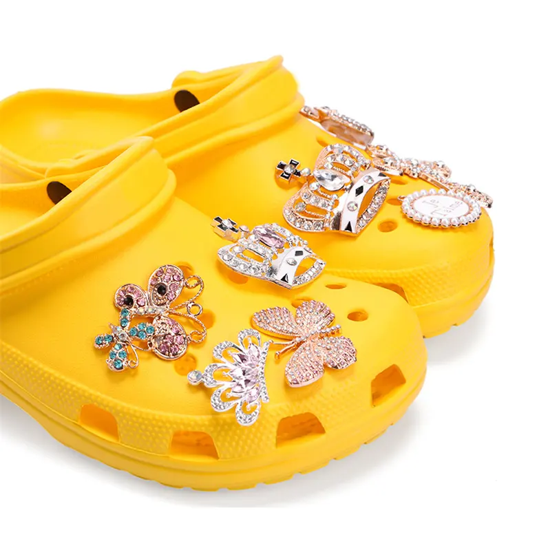 Bolsa de Diamantes de imitación con purpurina personalizada para zapatos, Charms para zapatos, gran oferta, 2021