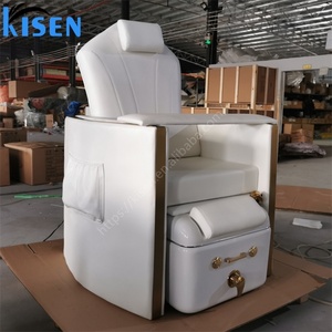 Kisen - Vente flash - Nouveau fauteuil de pédicure et de manucure électrique rose, blanc et bleu, luxueux et moderne, 110V 220V, en vente - Product Image 5