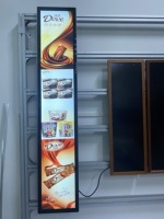 LAYSON layar batang lentur lebar 11.26 inci, papan reklame Digital LCD untuk rak