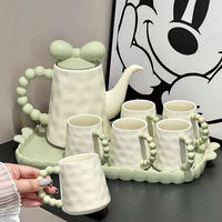 Service à thé en céramique nordique, coffret cadeau pour salon, table basse, usage domestique