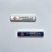 1 pièce Autocollant de style automobile en alliage d'aluminium 3D Umbrella Corporation, décorations d'emblèmes 3D, badge, accessoires automobiles
