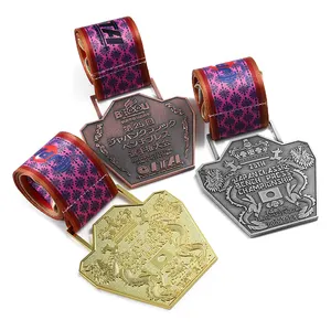 Médailles de prix Souvenirs Médailles de sport en métal d'estampage double face personnalisées Médailles de championnat or argent cuivre 2d 3D
