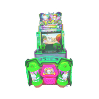 Simulateur d'arcade de combat de zombies à tir d'eau électronique en métal pour intérieur, interface anglaise, pour usage commercial, 2 joueurs, avec effets lumineux