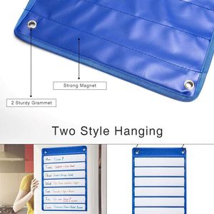 Magnetic Hanging Pocket Chart Foldable Daily Schedule Organizer for Classroom Teacher Supplies Wall Planning Board - Product Image 4