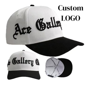 Casquettes de baseball brodées 3D personnalisées en gros, casquettes de baseball de haute qualité 100% coton, casquettes de baseball premium à 5 panneaux - Product Image 2