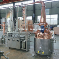 ZJ pas cher whisky équipement de distillation prix cuivre encore alcools commerciaux distillateur d'alcool faire la machine