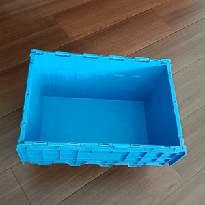 Shuangyi Industrial Plastic Turnover Crate 595x400x305mm With Lid <b>Drop</b> Resistant Durable For Warehousing Logistics - Product Image 4