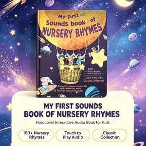 Livre sonore léger de comptes-rendus pour enfants, guide vocal, outil d'apprentissage pour tout-petits à chanter avec eux, idéal pour les activités de <span class=keywords><strong>crèche</strong></span> - Product Image 1
