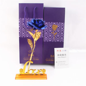 Vendita calda oro placcato 24k rosa prezzo ragionevole lamina d'oro di lusso rosa per il regalo <span class=keywords><strong>fidanzata</strong></span> - Product Image 5