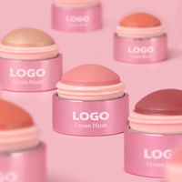Baume pour fard à joues rougeoyant et crémeux hydratant Ultra-luxe avec logo personnalisé Maquillage pour le visage végétalien Bâton de fard à joues crémeux multi-usages