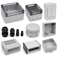 Pièces moulées par injection plastique sur mesure OEM, boîtier de jonction électrique ABS/PC, pièces de moule pour boîtier d'instrument, 0,01-0,05 mm