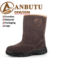 Chaussures de sécurité montantes anti-étincelles pour la construction, pour hommes, épaisses et résistantes, vente en gros