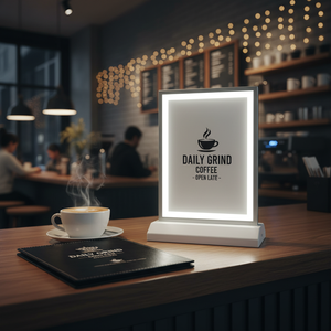 "Rectangle A4 Aluminum Alloy Tempered Glass Rechargeable <b>LED</b> Backlit Indoor <b>Light</b> Box" - Product Image 3