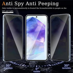 Protector de Pantalla de Privacidad para <span class=keywords><strong>Samsung</strong></span> A55 5G A54 A53 A52 A33 A34 A35 A25 A22 A32 A15 A14 A13 A01 A05s A04S A03 A02, Cristal Antiespía - Product Image 2