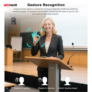 WODWIN Système de <span class=keywords><strong>Conférence</strong></span> Audio PTZ 4K 60FPS avec <span class=keywords><strong>Zoom</strong></span> Optique 25X, 12G-SDI, IP/USB3.0/SYNC, Suivi IA, 8.3MP pour Diffusion et Conférences - Product Image 4