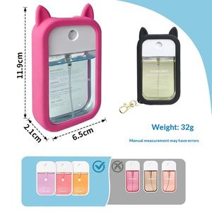 Porte-désinfectant pour les mains en silicone personnalisé, imperméable, minimaliste, à la mode, multicolores, avec motif animal, et étui pour flacon de parfum - Product Image 2