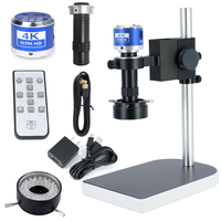 SANQTID TD-10ML-B50 4K HDMI Industrial Camera Magnifier Mobile Phone PCB Repair Measurement LED 130X Electron Digital Microscope