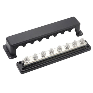 מסופי סוללה כבדה מנחושת <span class=keywords><strong>busbar</strong></span> נחושת 12v-48v dc 600a שחור 8 דרך מסוף האוטובוסים או סירה ימית שחור - Product Image 1