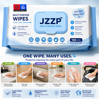 Lingettes humides extra épaisses jetables multi-usages, lingettes non tissées durables sans peluches pour la maison, la cuisine et la salle de bain