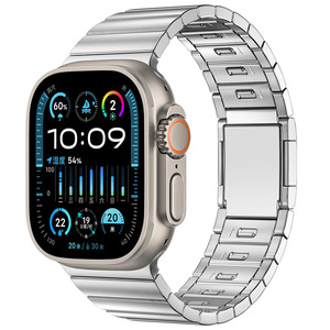 Bracelet en acier inoxydable à fermoir magnétique à dégagement rapide à <span class=keywords><strong>une</strong></span> perle pour <span class=keywords><strong>Apple</strong></span> <span class=keywords><strong>Watch</strong></span> Ultra 2 Band 49mm pour Iwatch Series 10 42mm 46mm - Product Image 3