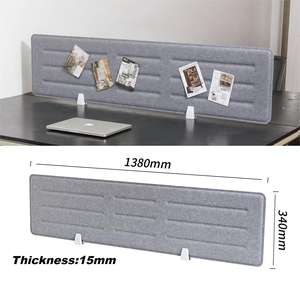 Pantalla de Privacidad Acústica Moderna <span class=keywords><strong>para</strong></span> <span class=keywords><strong>Escritorio</strong></span> de Oficina, Divisor de <span class=keywords><strong>Escritorio</strong></span> Absorbente de Sonido de Fibra de Poliéster con Abrazadera en C - Product Image 3