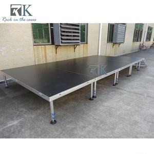 RK Quick Install Modularized Stable Stage <b>Platform</b> Adjustable Height 0.3-2.2m 750kg/sq.m Load Aluminum Truss Frame Plywood - Product Image 5