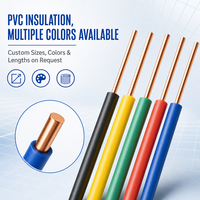 Câble unipolaire solide en cuivre BV avec isolation en PVC 300/500V pour câblage domestique, bâtiment, industrie et installations publiques
