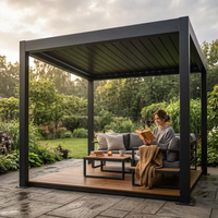 Pergola en aluminium à lames réglables YST, véranda écologique multifonctionnelle