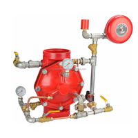 Vanne de déversement pour système d'incendie à alarme humide en fonte ductile, raccords rainurés, flexible, facile à utiliser, en acier inoxydable