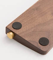 Repose-poignet ergonomique en bois de noyer noir, 60/87/104 touches, support de poignet de bureau de jeu pour ordinateur portable PC