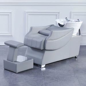 Hair salon Semi-reclining ceramic basin water-filling <b>bed</b> for beauty and hair care Hairdressing salon Hair cutting - Product Image 3